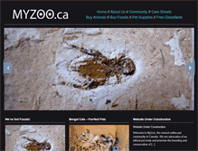 Tablet Screenshot of myzoo.ca